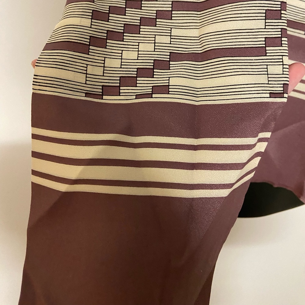 Maroon Checkered Scarf